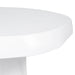 White, oval table top from [Brand], minimalist modern design.