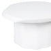 White, modern table by [Brand], featuring smooth, rounded edges.