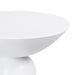 White modern bowl by [Brand] with sleek minimalist design.