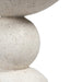 [Brand] terrazzo textured vase with unique layered round design.