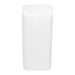 Tall white rectangular vase from [Brand], with curved edges.