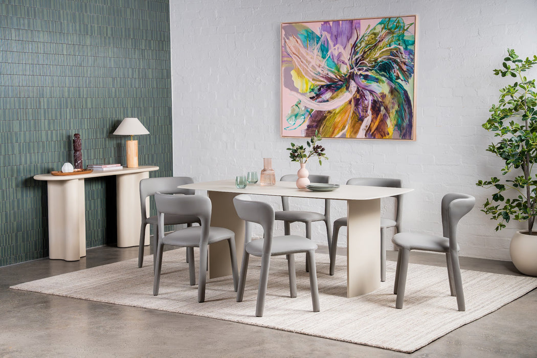 Vale Dining Table Matte Tofu