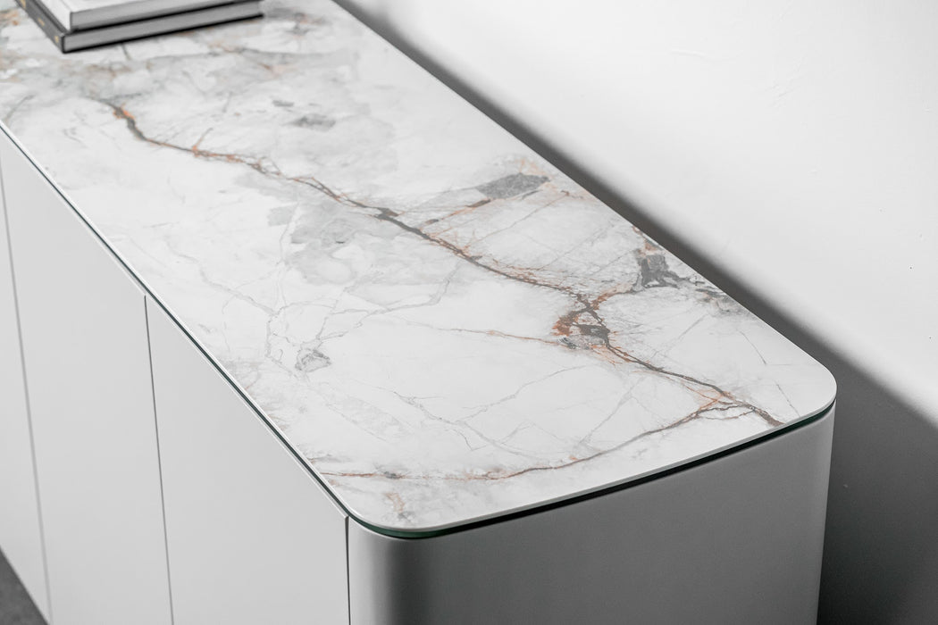 Merano Sideboard Milan White Marble