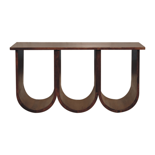 Triple Open Style Coffee Table - Brown, Wood