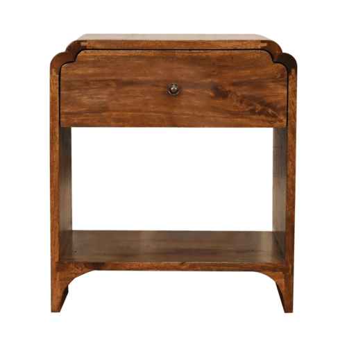 Newton Bedside - Brown, Wood