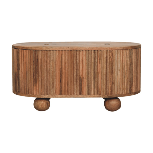 Soba Ball Lid-up Coffee Table - Brown, Wood