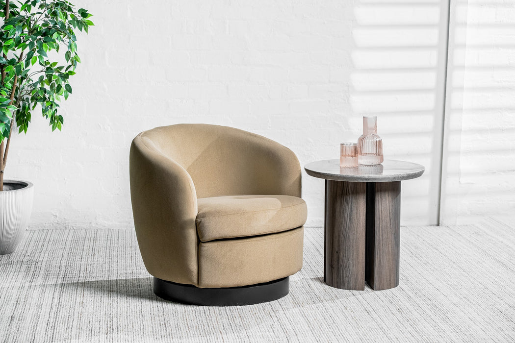 Belden Swivel Occasional Chair Latte