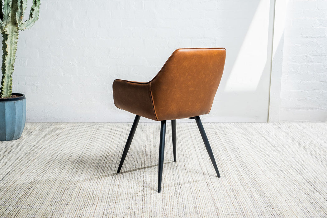 Zane Dining Chair Cognac (Set of 2)