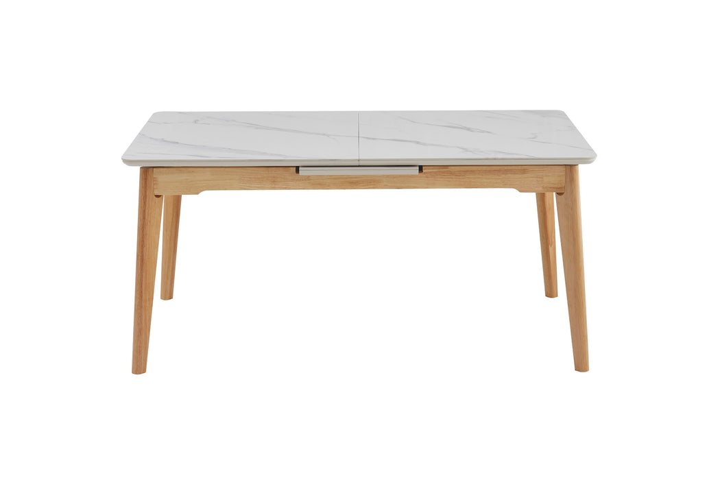 Denholm Extension Dining Table Snow White