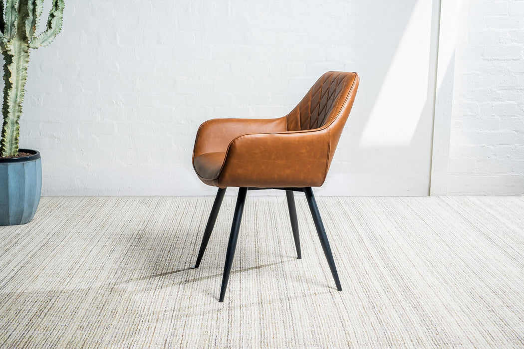 Zane Dining Chair Cognac (Set of 2)