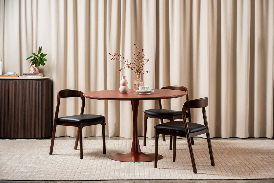 Ellis Dining Table Matte Plum