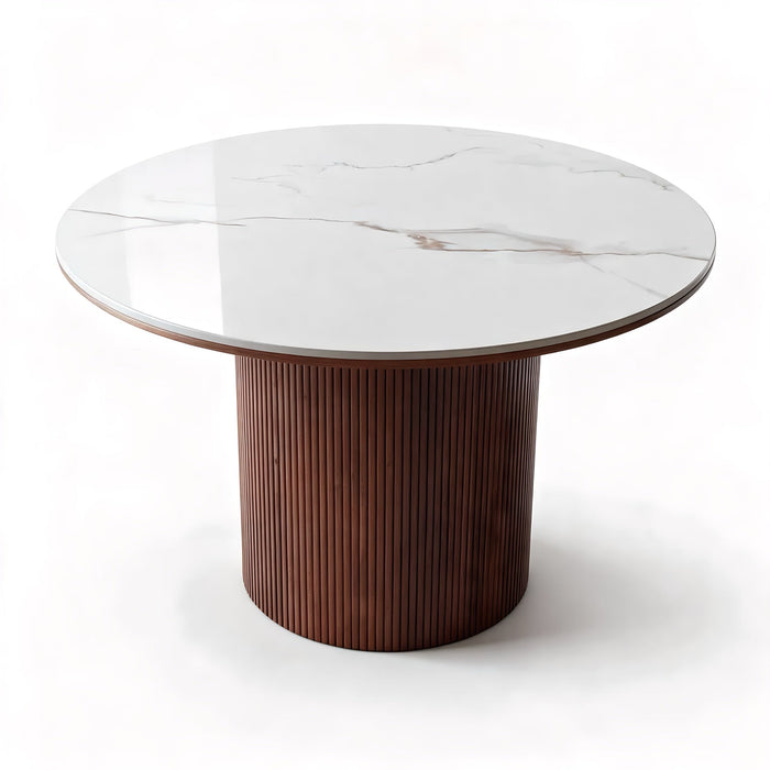 Otway Dining Table 120cm Round - Brown