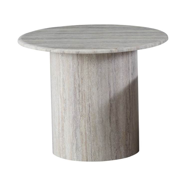 Serin Side Table Grey Marble