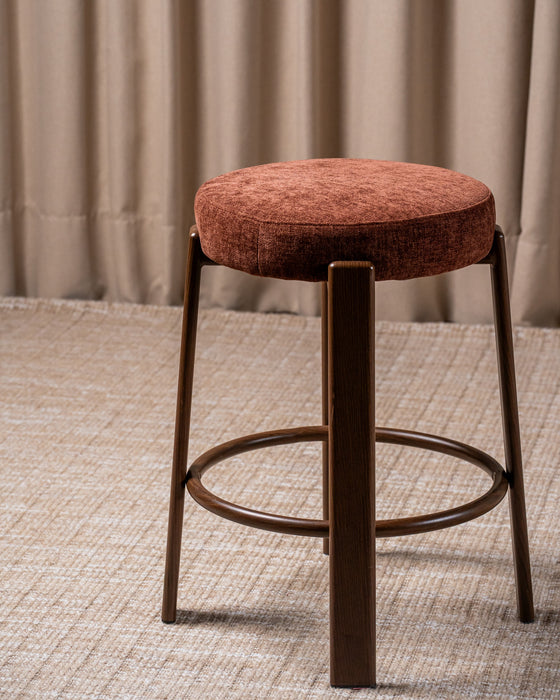 Brighton Bar Stool Rust / Walnut (Set of 2)