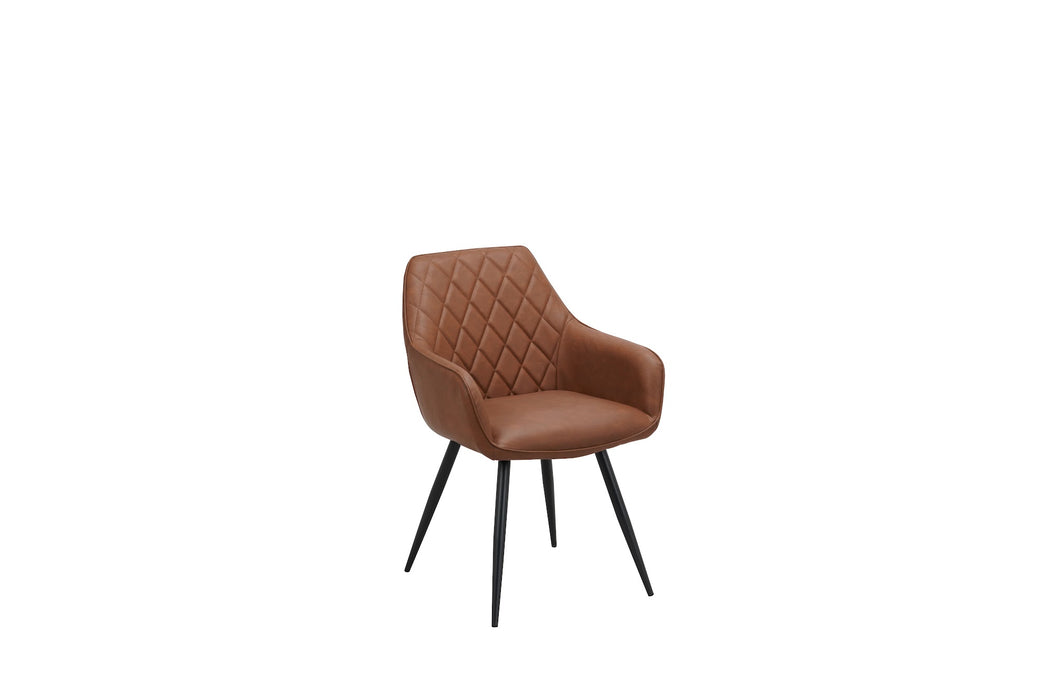 Zane Dining Chair Cognac (Set of 2)
