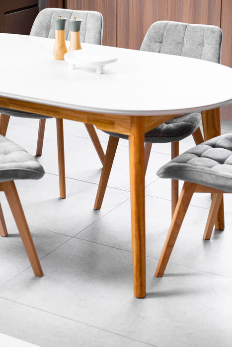 Finlor Dining Table Snow White