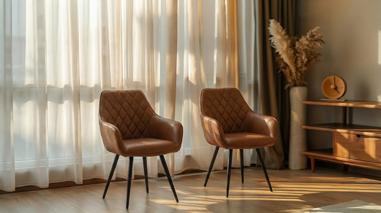 Zane Dining Chair Cognac (Set of 2)