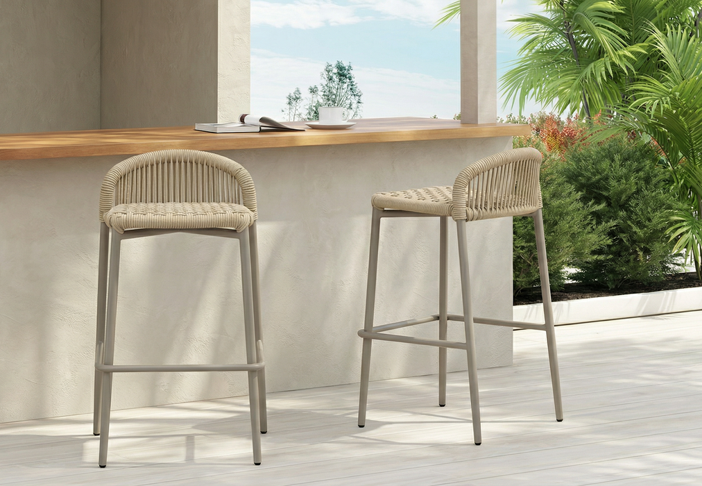 Kelso Bar Stool Champagne (Set of 2)
