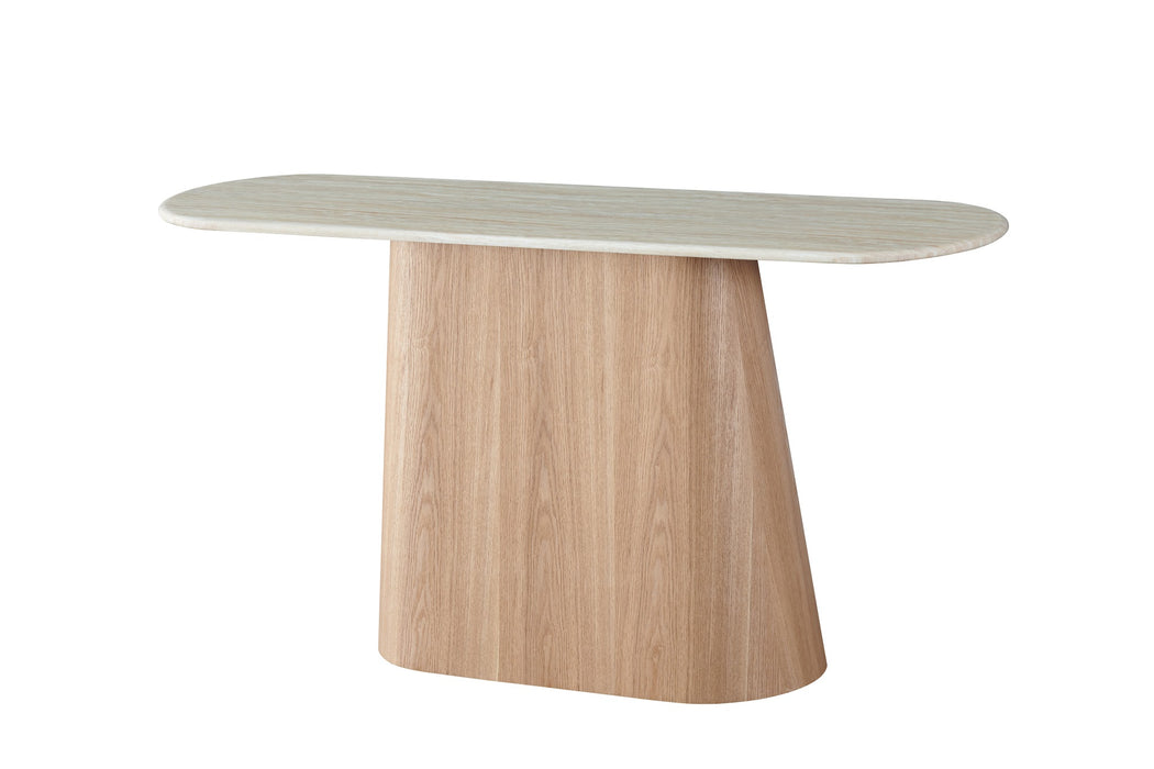 Westbury Console Table White Travertine