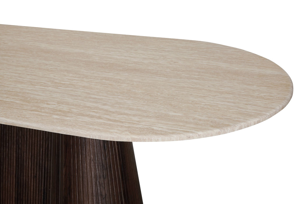 Carter Large Dining Table Travertine