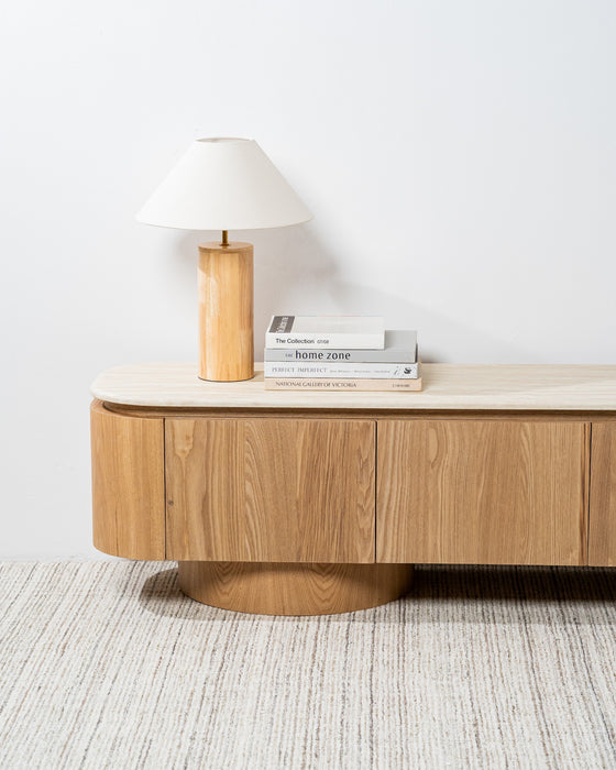Westbury TV Unit White Travertine