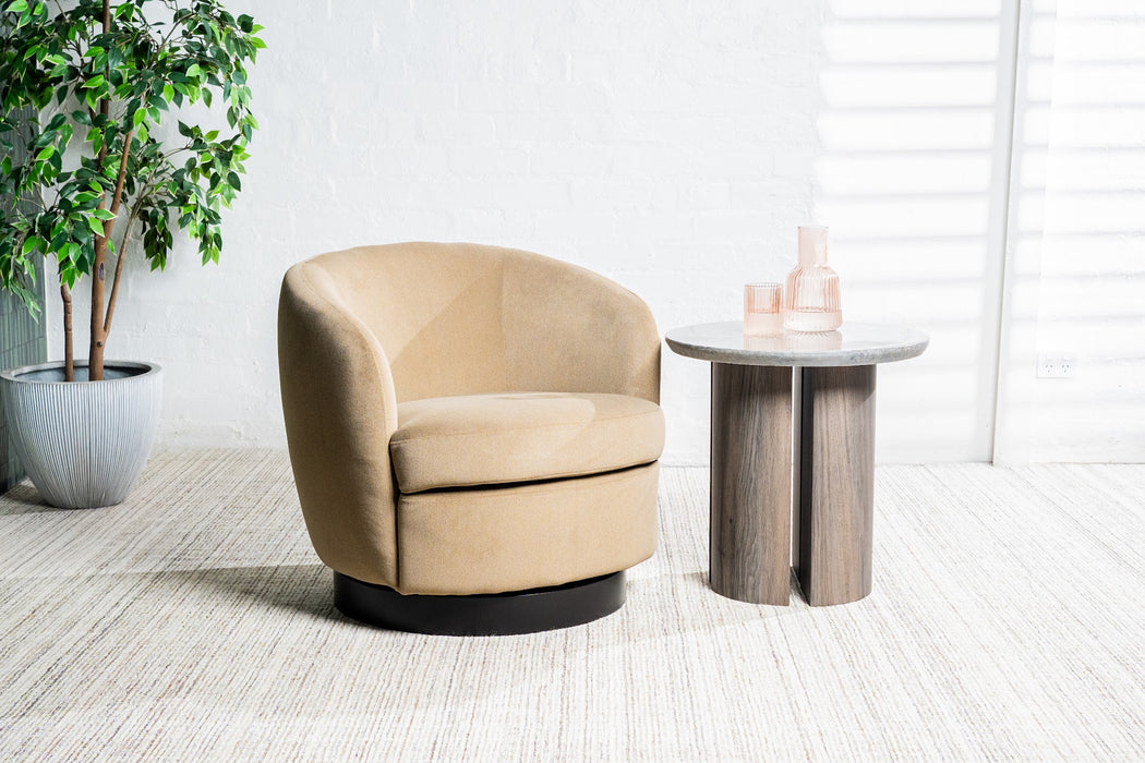 Belden Swivel Occasional Chair Latte