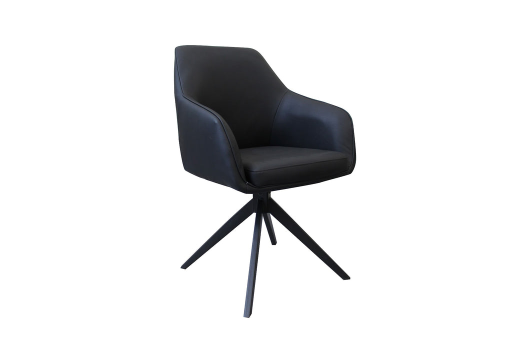 Otis Rotation Dining Chair Black (Set of 2)