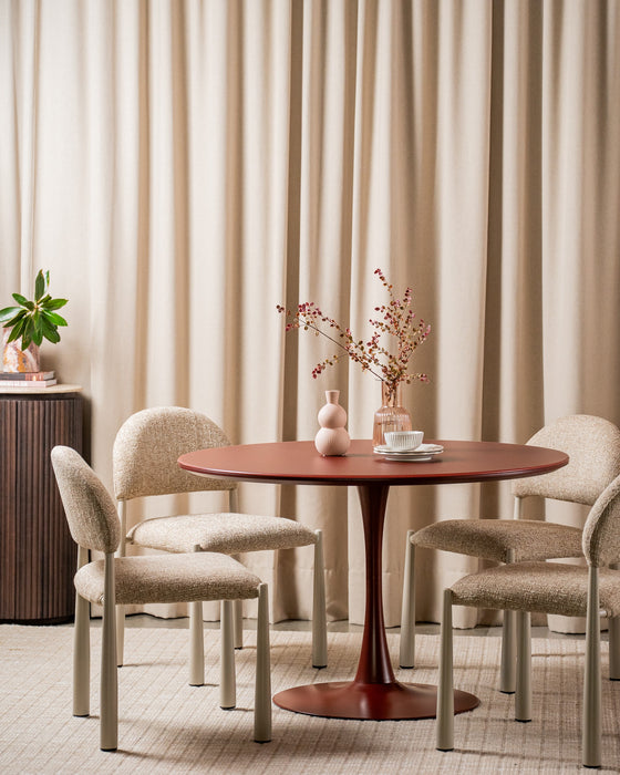 Ellis Dining Table Matte Plum