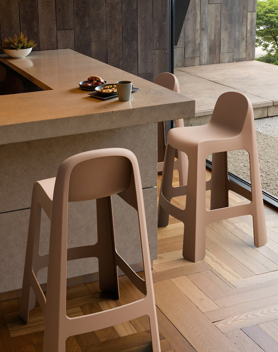 Byron Outdoor Bar Stool Mocha Brown (Set of 2)