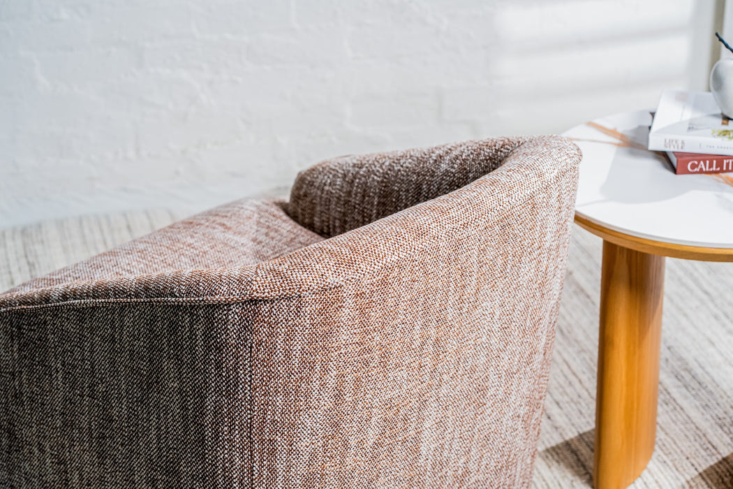Austell Swivel Occasional Chair Chestnut