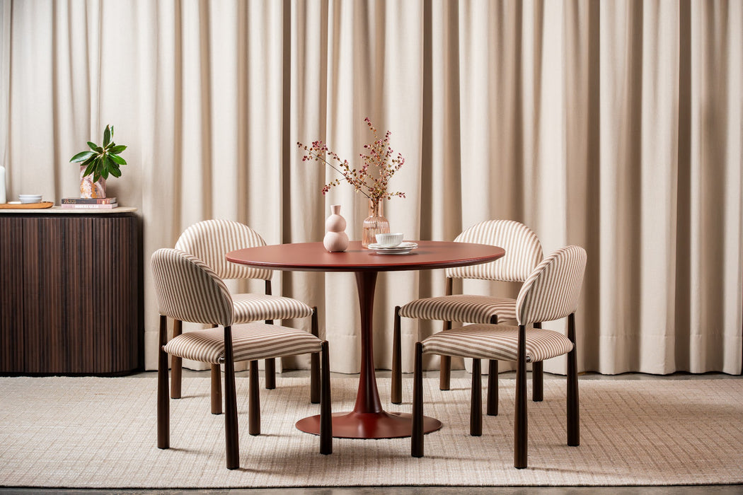 Ellis Dining Table Matte Plum