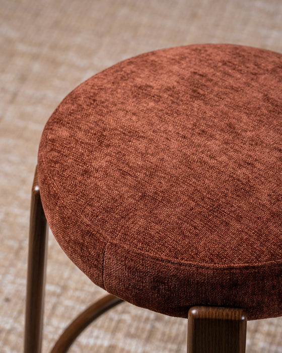 Brighton Bar Stool Rust / Walnut (Set of 2)