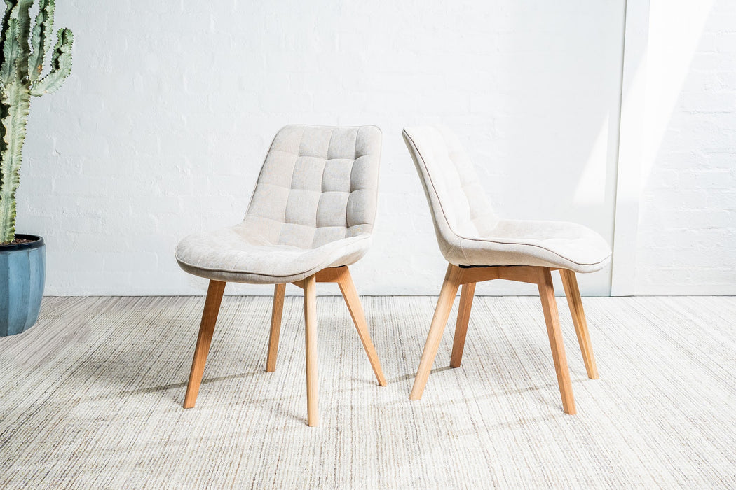 Foresta Dining Chair Taupe / Natural (Set of 2)