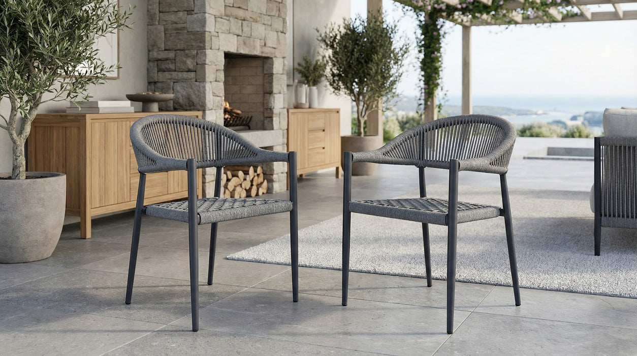 Trinity Dining Chair Charcoal (Set of 2)