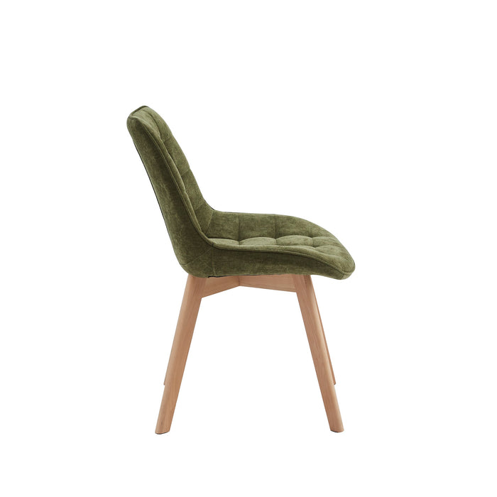 Foresta Dining Chair Green / Natural (Set of 4)