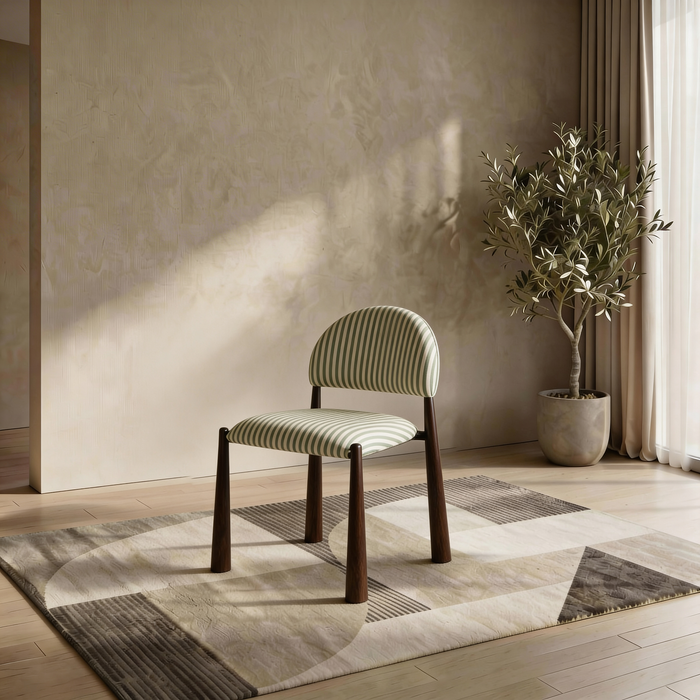 Elara Dining Chair Moss / Walnut (Set of 2)
