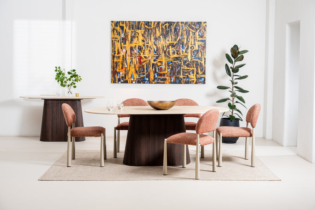 Carter Large Dining Table Travertine