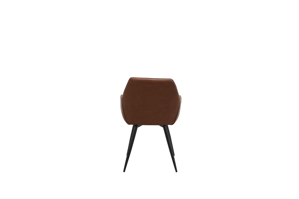 Zane Dining Chair Cognac (Set of 2)