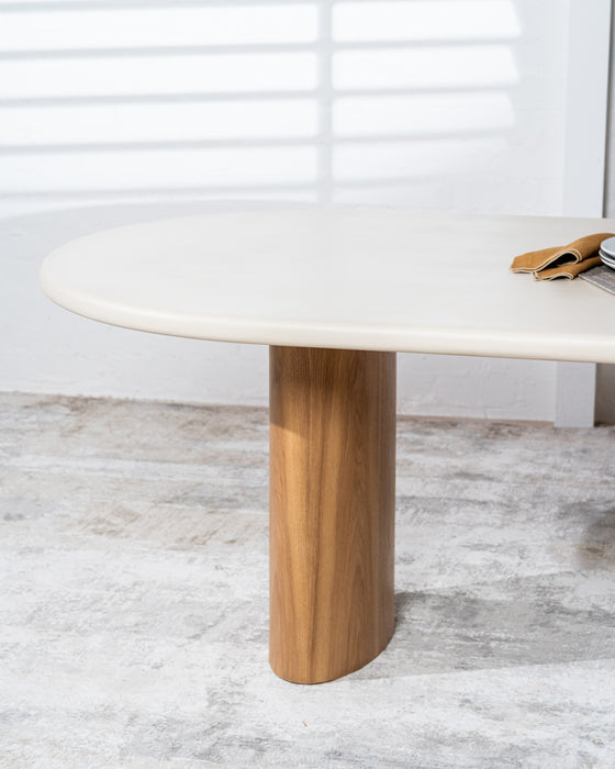 Everly Dining Table Pebble