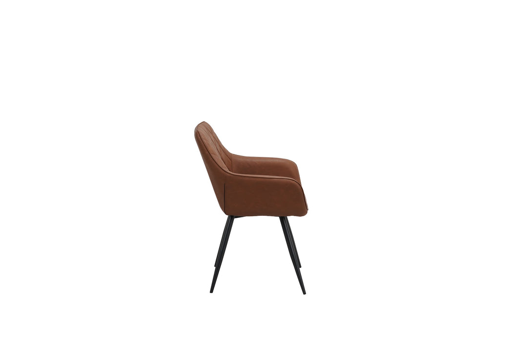 Zane Dining Chair Cognac (Set of 2)