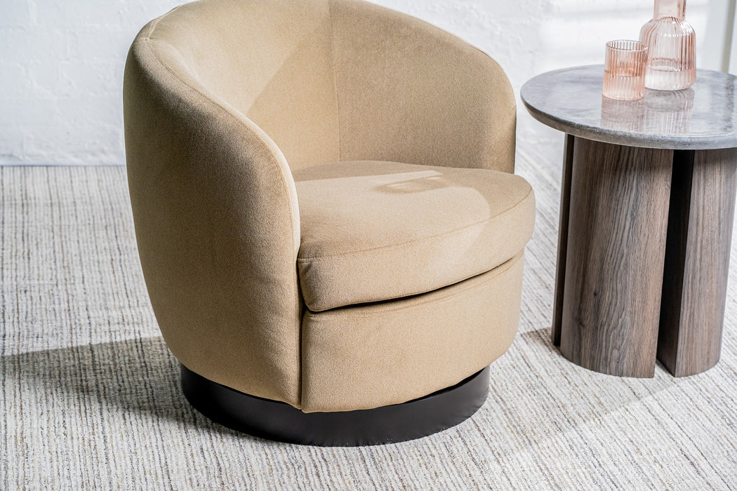Belden Swivel Occasional Chair Latte