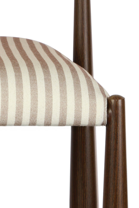 Elara Dining Chair Beige / Walnut (Set of 2)