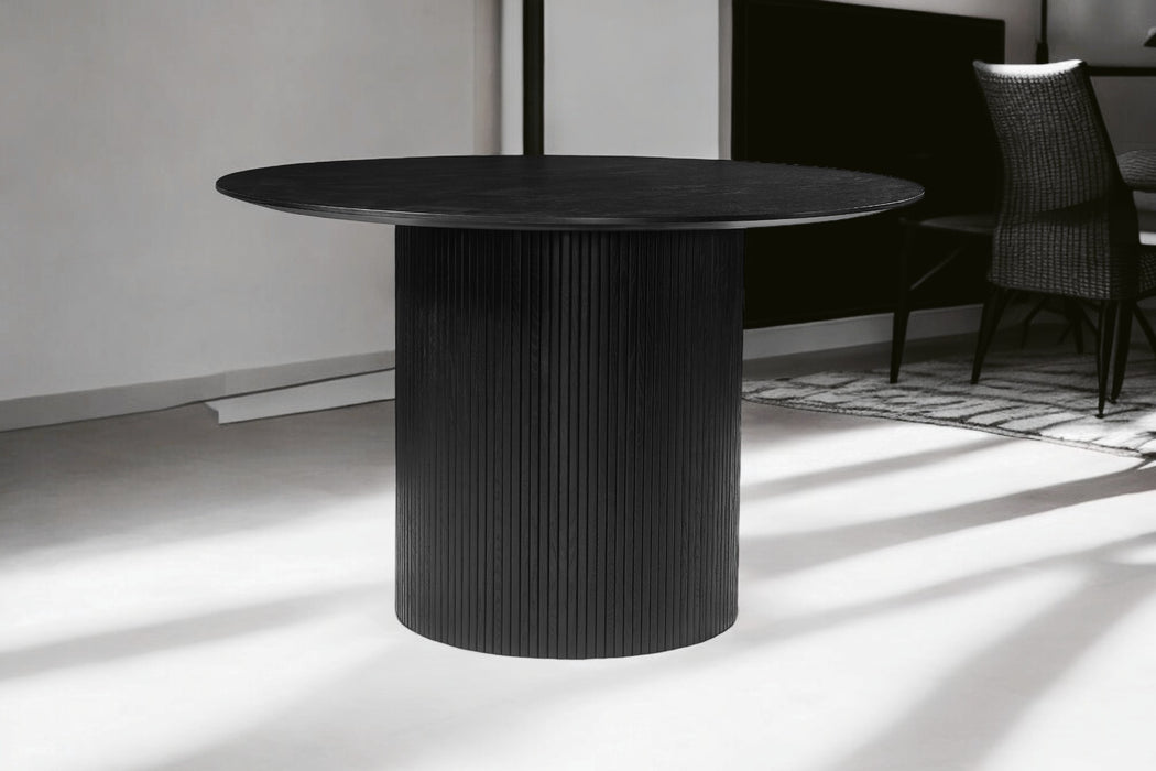 Miami 5 Pce Dining Black With Zara Chair Russet Fabric