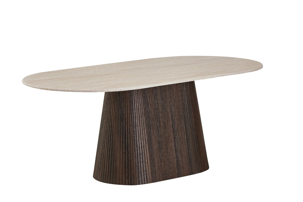 Carter Large Dining Table Travertine