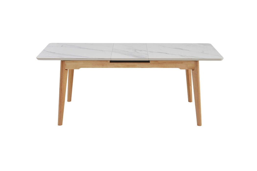 Denholm Extension Dining Table Snow White