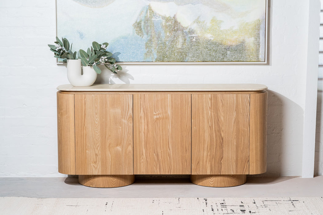 Westbury Buffet White Travertine