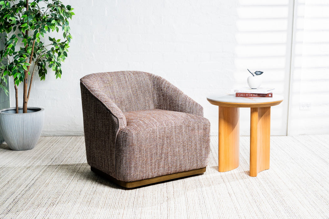 Austell Swivel Occasional Chair Chestnut