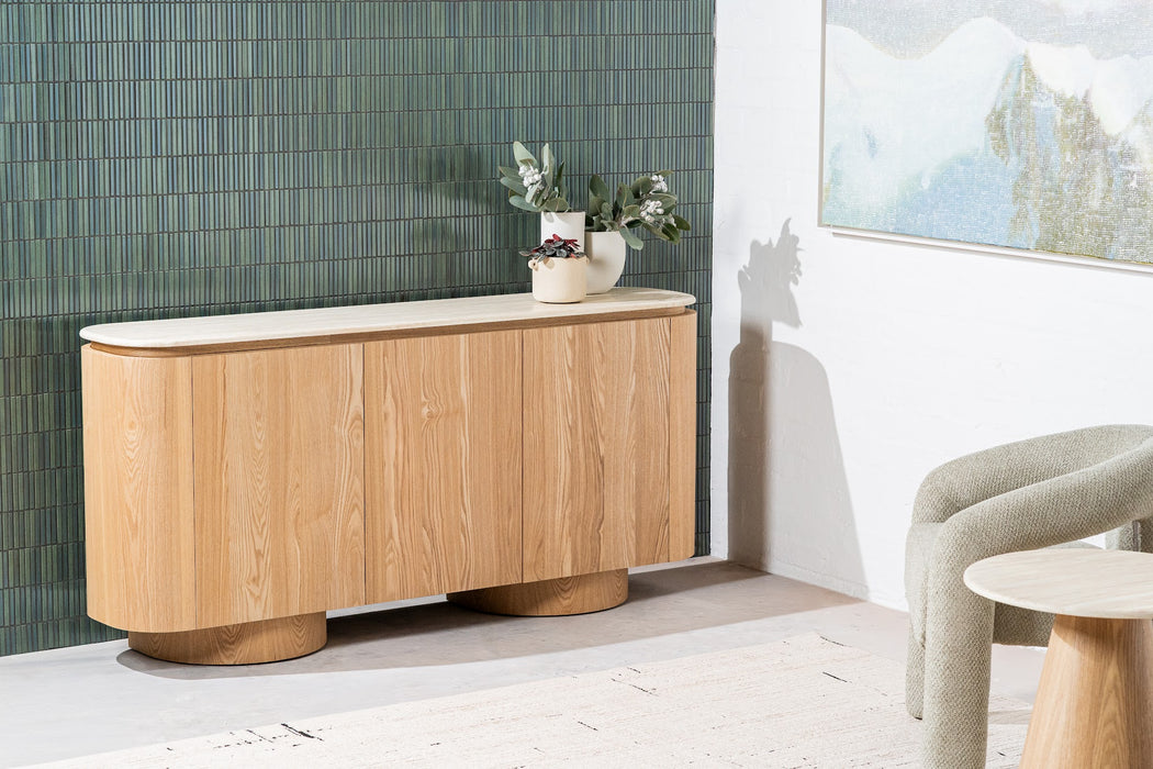 Westbury Buffet White Travertine