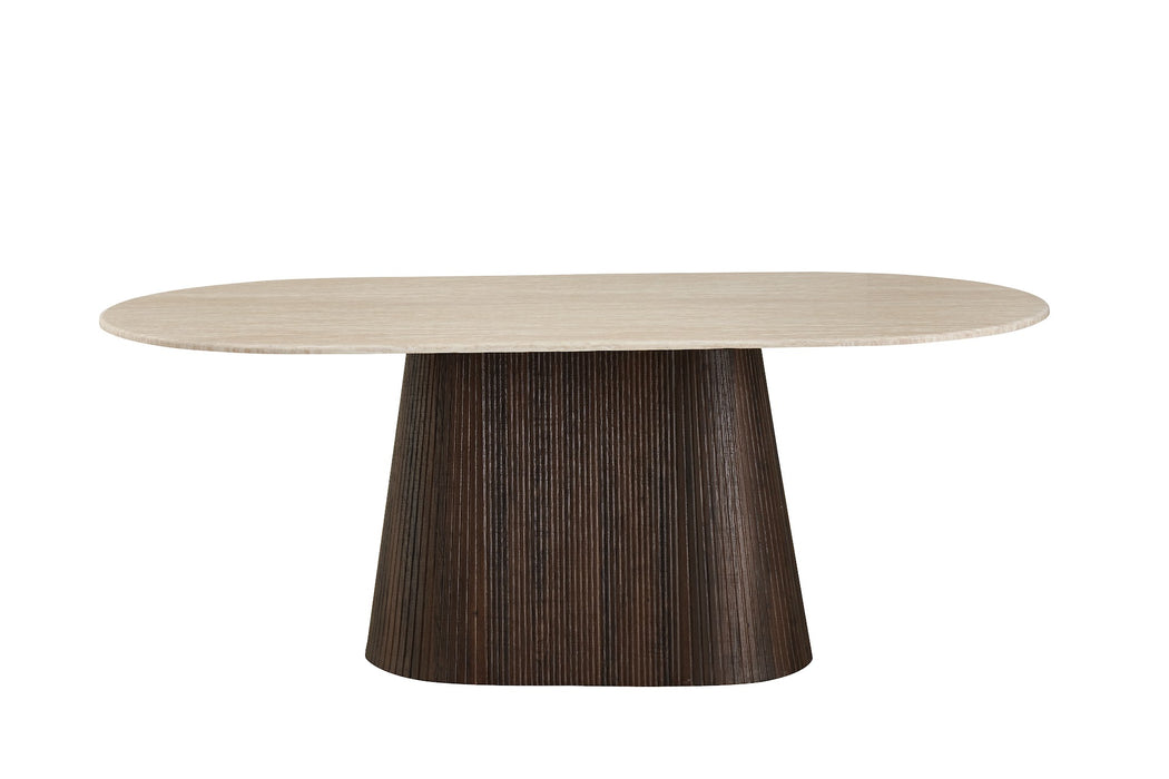 Carter Large Dining Table Travertine