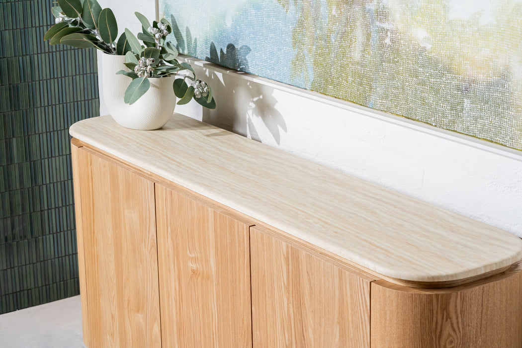 Westbury Buffet White Travertine